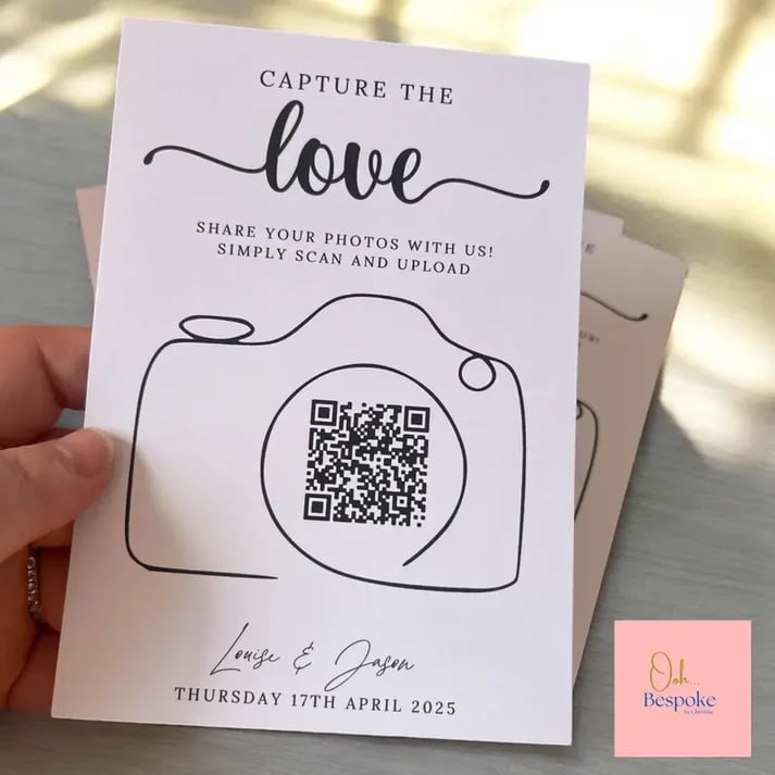 Capture the Love Wedding Cards - Photo Upload Cards - Pack of 10