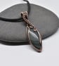 Wrapped and Woven Banded Agate Unisex Pendant - Image 8