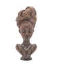 Black woman with headwrap, 3d printed bust, african state, Black girl figurine, 