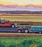 Tractor & Potato Digger Norfolk Field A5 Greeting Card  - Image 1