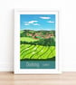 Dorking travel poster print by Susie West - Image 2