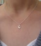 Recycled Sterling Silver Letter Necklace - Personalised Initial Pendant - Image 4