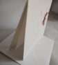  Valentine Card - 14.02 Thinking of You Embossed Heart & Cat with flowers  - Image 6
