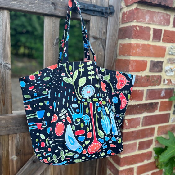 Bright Ikea cotton beach bag tote bag