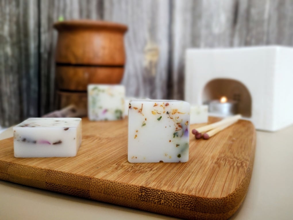 Green Tea & Bergamot Luxury Botanical Wax Melts - Scented Soy Melts - Gift Idea