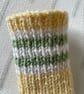 Yellow baby socks with striped tops - Image 3