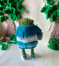 Lizzy the Miniature Frog Ornament, Poseable Dress Up Decoration, Frog in Jumper - Image 4