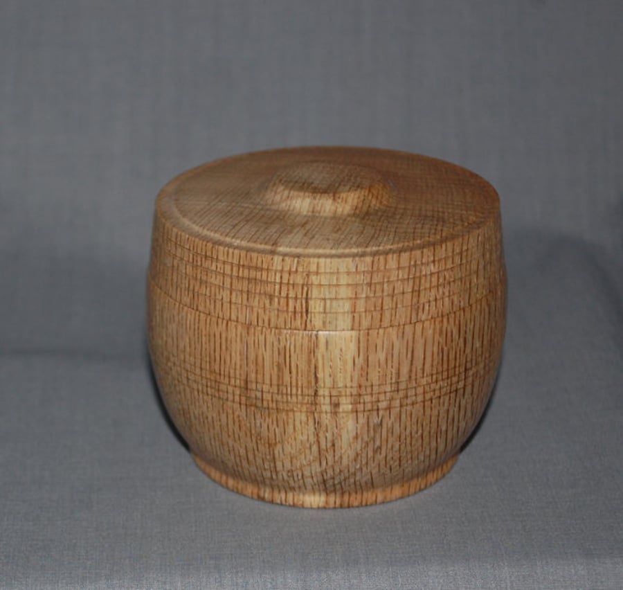 Perfectly Imperfect Lidded Box in English Oak