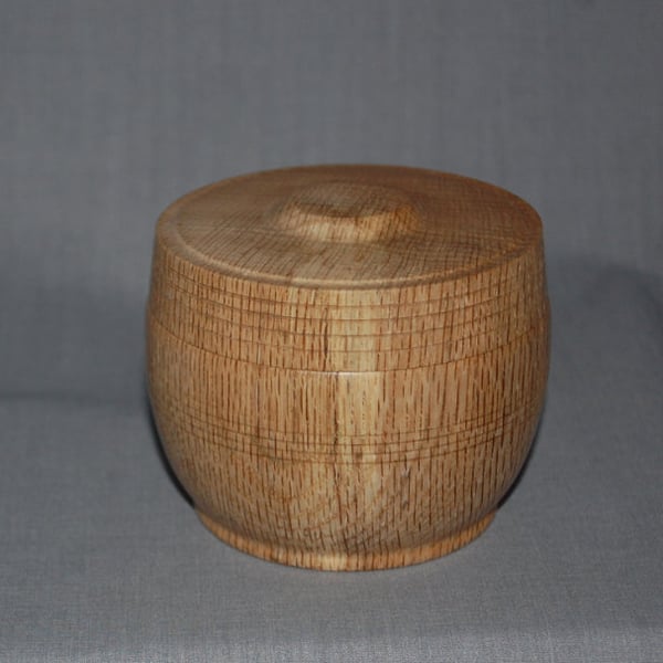 Perfectly Imperfect Lidded Box in English Oak