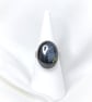 Sterling silver ring with oval hematite - Image 1