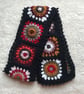 Handmade Crochet Granny Square Sunburst Scarf – Autumn Colours – Boho - Image 2