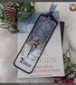 Winter Fairy themed handcrafted Bookmark