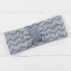 SECONDS SUNDAY Zig zag knitted headband - seal and white