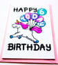6th Birthday Card, Unicorn Birthday Card, Girls Sixth Birthday Card, Niece - Image 8