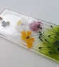 Bumblebee suncatcher, fused glass hanger, birthday gift, floral glass art.  - Image 4