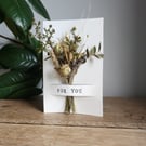 Bouquet Birthday Card