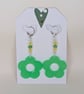 Flower Shaped Resin Earrings – Glow in the Dark