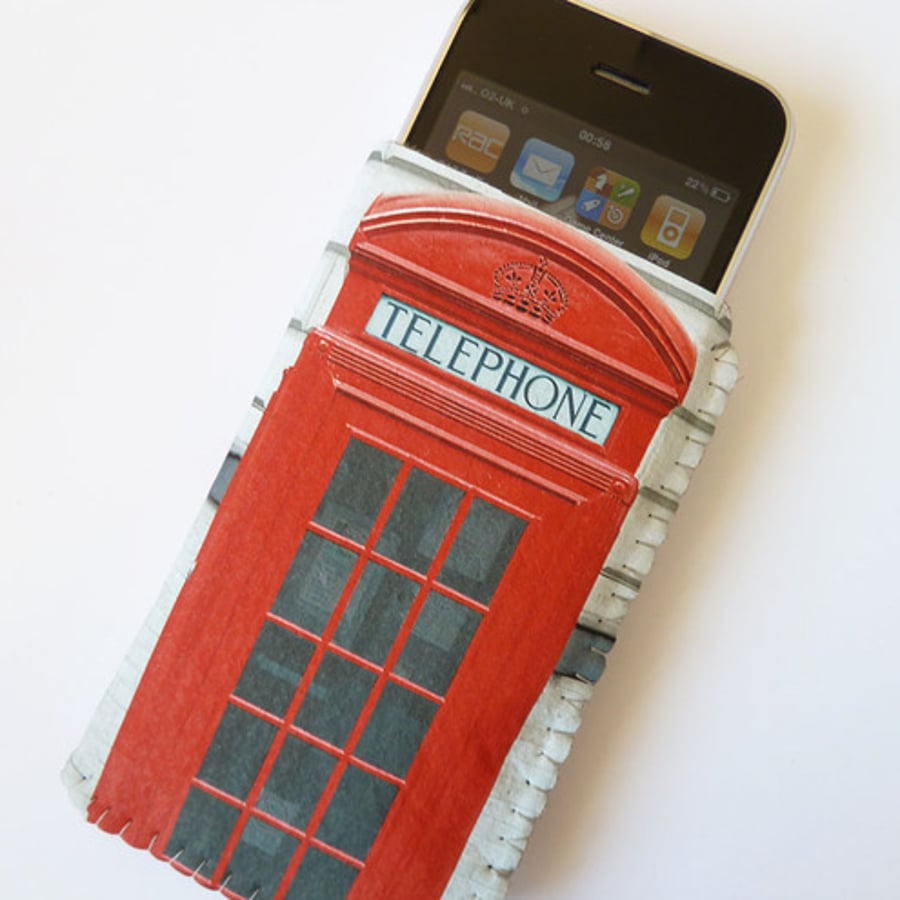 Image of British Red Phone Box iPhone Case