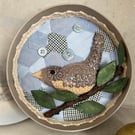 Mixed media bird in a handpainted box