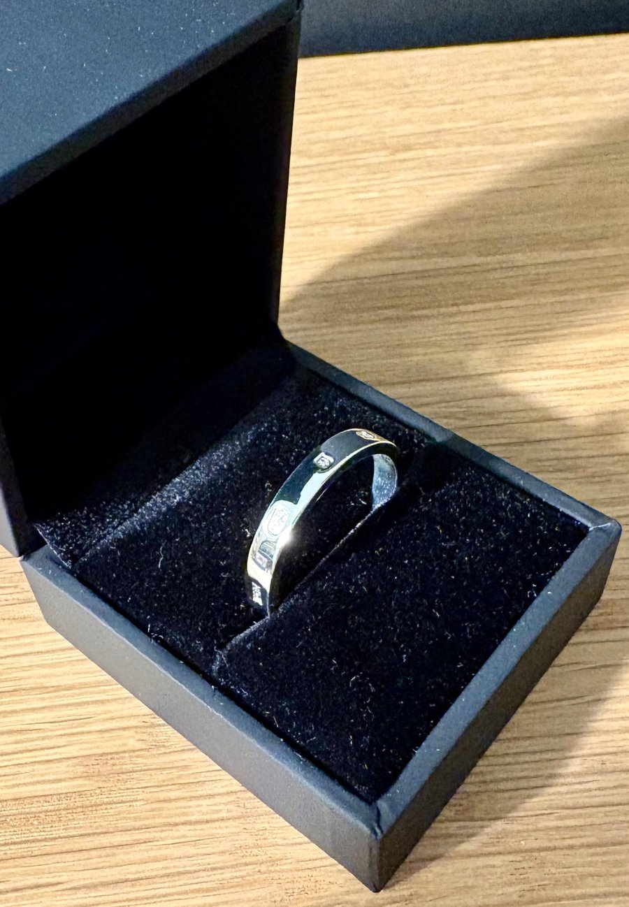 "Elapse" - Sterling Silver Ring - 4.5g - Made To Any Size - 3.5mm x 2mm