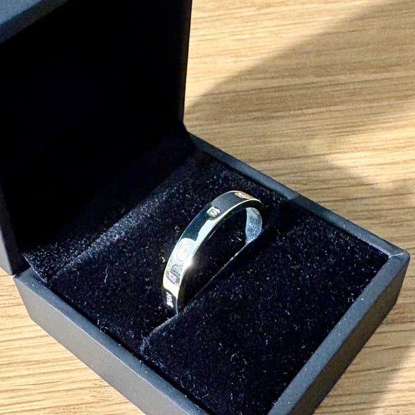"Elapse" - Sterling Silver Ring - 4.5g - Made To Any Size - 3.5mm x 2mm