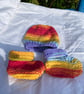 rainbow hat and booties - Image 1