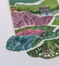 Fresh Fields Cottage - Original miniature collage. A5 Mounted - Image 5