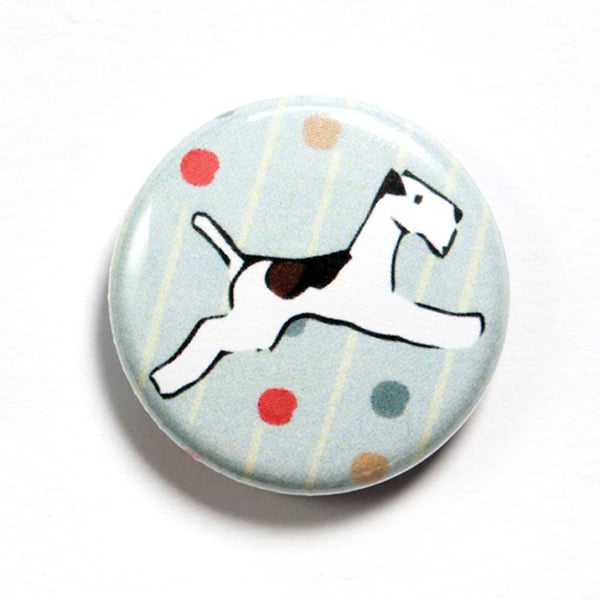 Flying Fox Terrier Dog Badge