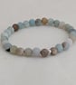 Amazonite gemstone stretch bracelet with sterling silver detail  - Image 7