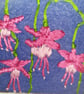 Hand embroidered flowers small upcycled painted picture frame  - Image 3