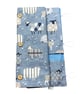Straight and circular knitting needle case with blue sheep, knitting needle pouc - Image 7