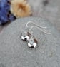 Sterling Silver Pebble Earrings with Aquamarine Stones - JBJ1092 - Image 7