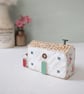 Handmade Painted Wooden Seaside Cottage with Teeny Stripy Shed