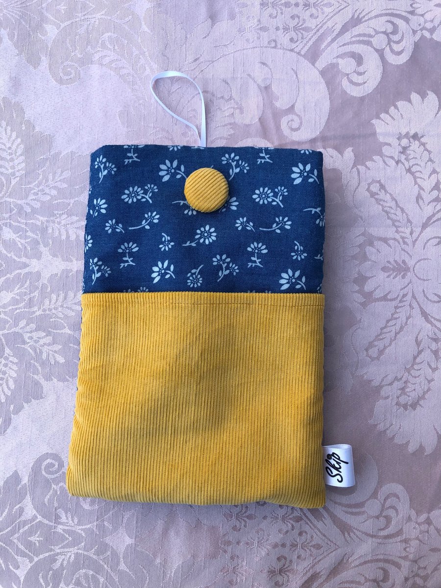 Yellow and Blue Book Pouch
