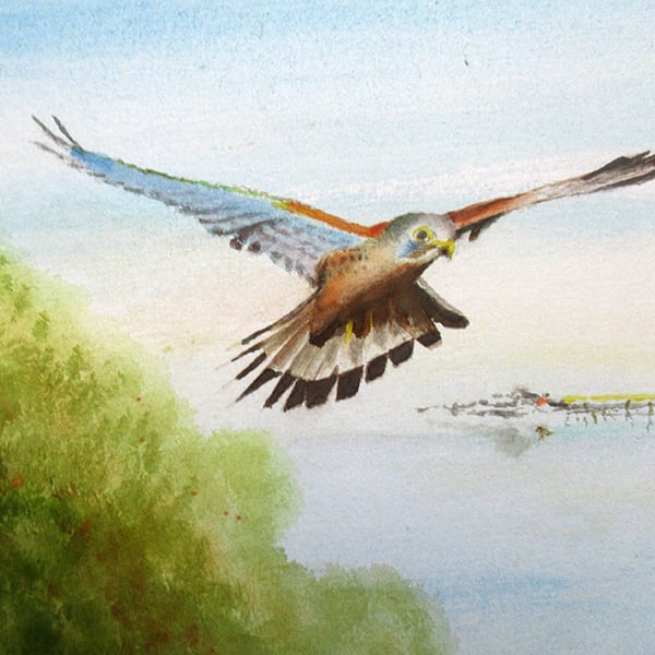  Flight Over Weston-Super-Mare, Somerset,  A Giclee print also available