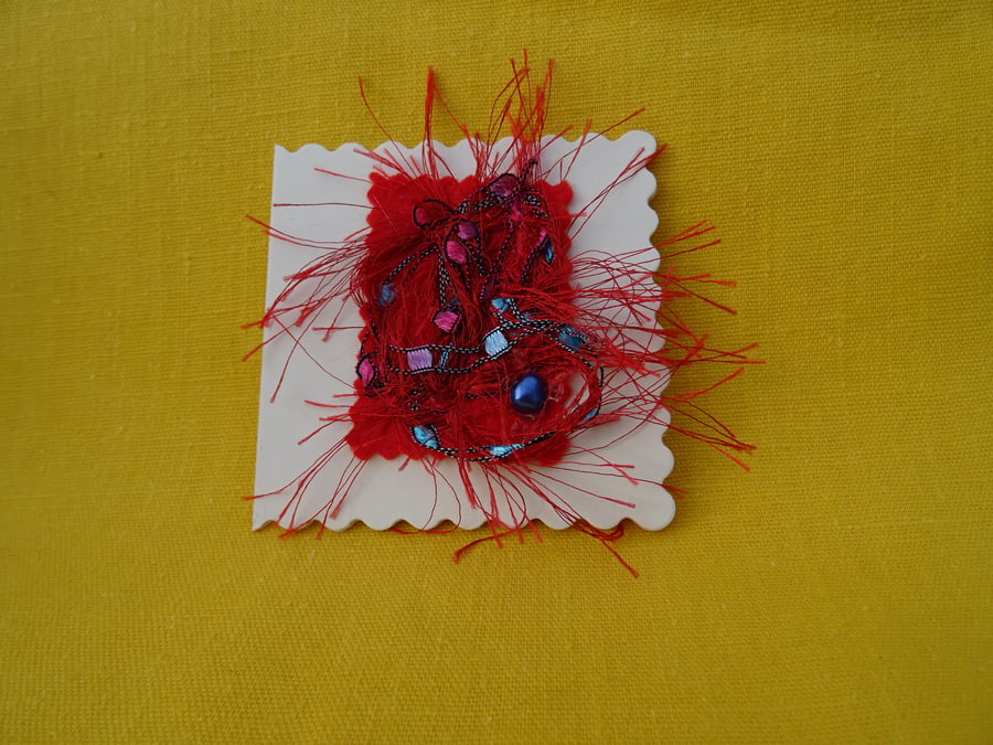 Mini Abstract Textile Card