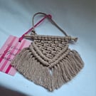 Macrame mini wall hanging