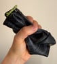 Lined Inner Tube Bag - Green Zip & Black and White Bicycle Lining - Image 8