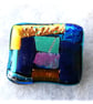 Patchwork  Brooch 108 Dichroic Fused Glass Handmade  - Image 5
