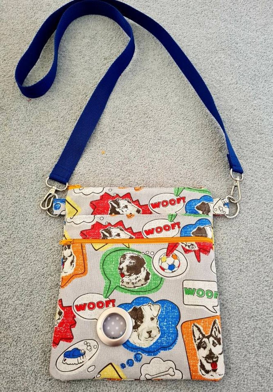 Cath Kidston Pop dog fabric dog walking bag