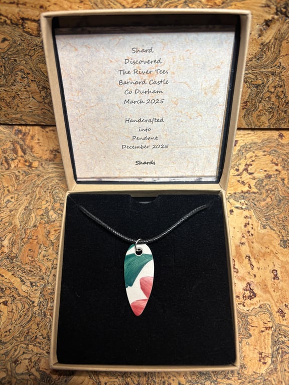 Handmade Pendant Necklace, Unique, One of a Kind, Eco Friendly Gifts. Recycle.