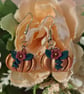 Pretty Floral Pumpkin Earrings