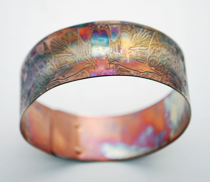 Copper Rook Crow Bracelet bangle