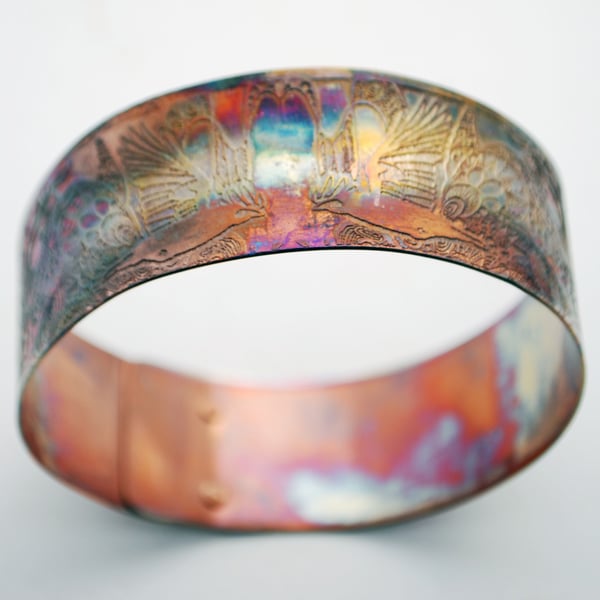 Copper Rook Crow Bracelet bangle