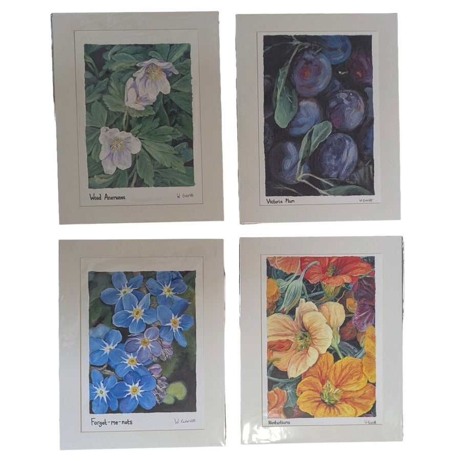 A4 oil mounted prints
