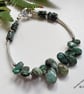 Designer Genuine Raw Emerald Bracelet 