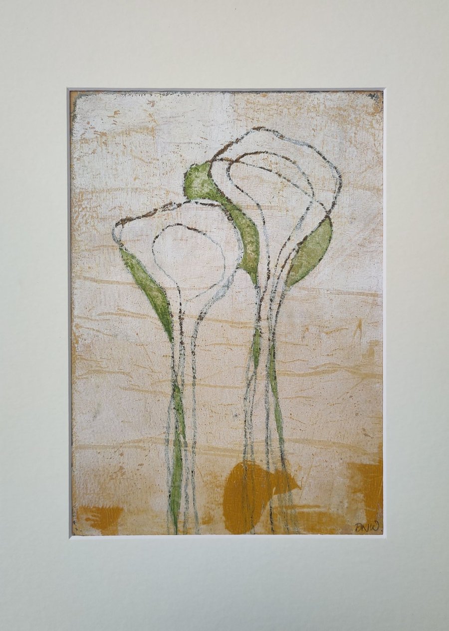 Original Wall Art Mixed Media 'Tears' Series A3