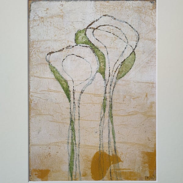 Original Wall Art Mixed Media 'Tears' Series A3
