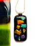 Fused Glass Glorious Colours Pendant - Image 2