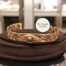 Men’s wire wrapped pure copper bangle